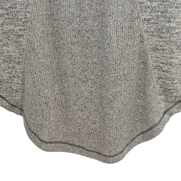 Rag & Bone Knit Top Size Small Heather Gray Ribbed Long Sleeves Stretch Soft - Picture 6 of 9